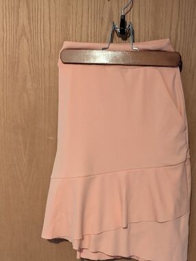 Greg Norman Collection Peach Asymmetrical Tiered Skirt